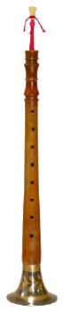 Indian shehnai with twin reed at the top - www.peterepstein.com